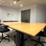 Open-plan workstations in the Show Reel NBN Building, Lisbon